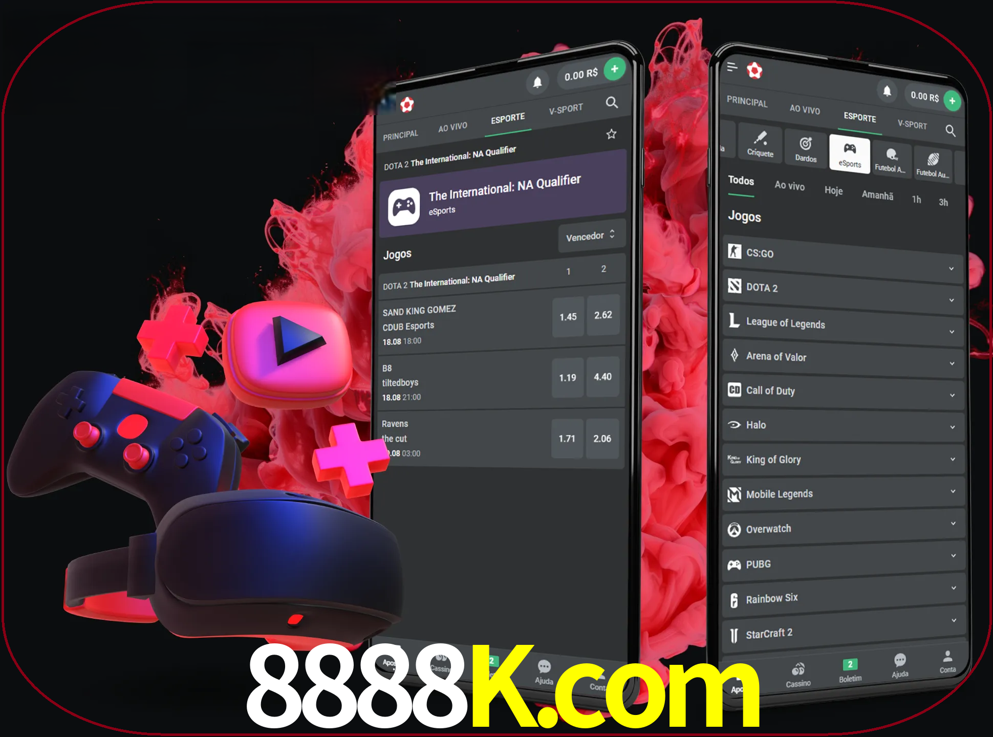 Para ter a aplicação móvel 8888k no seu smartphone, basta descarregar o ficheiro apk e seguir as instruções.