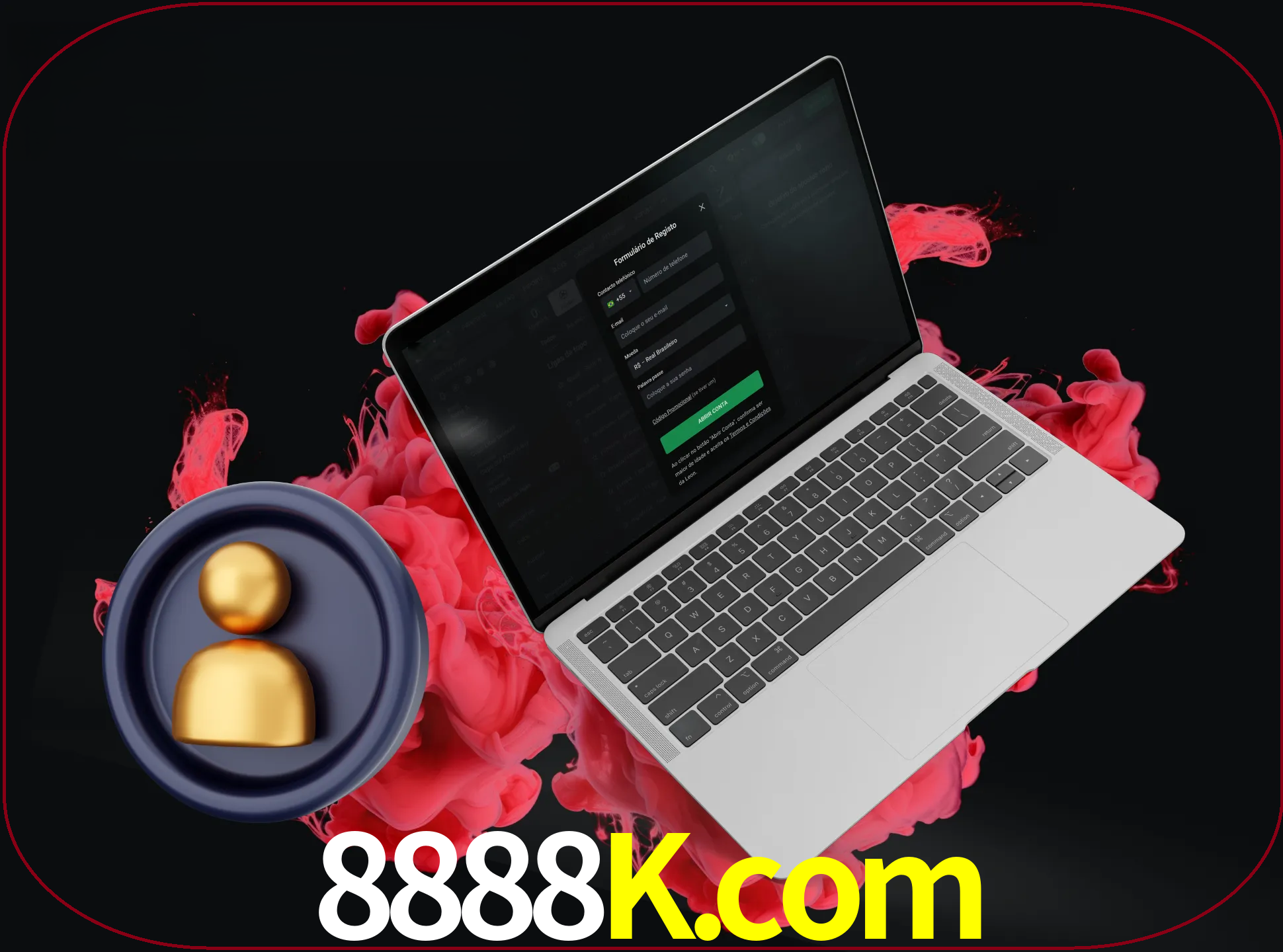 No cabeçalho do site 8888k, clique no botão que o levará a um formulário especial onde terá de introduzir as suas informações actuais.