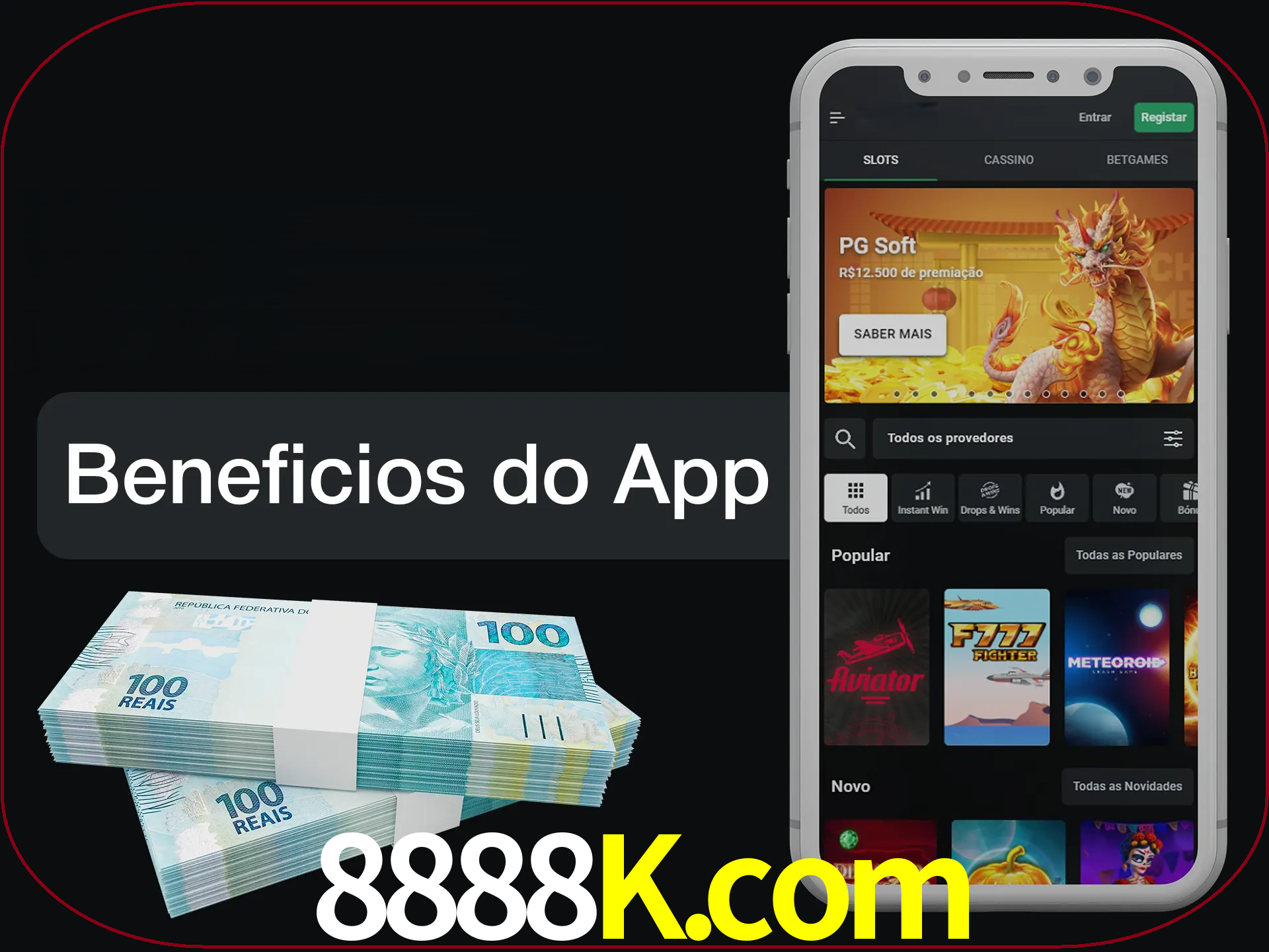 Obtenha todos os benefícios usando o aplicativo.