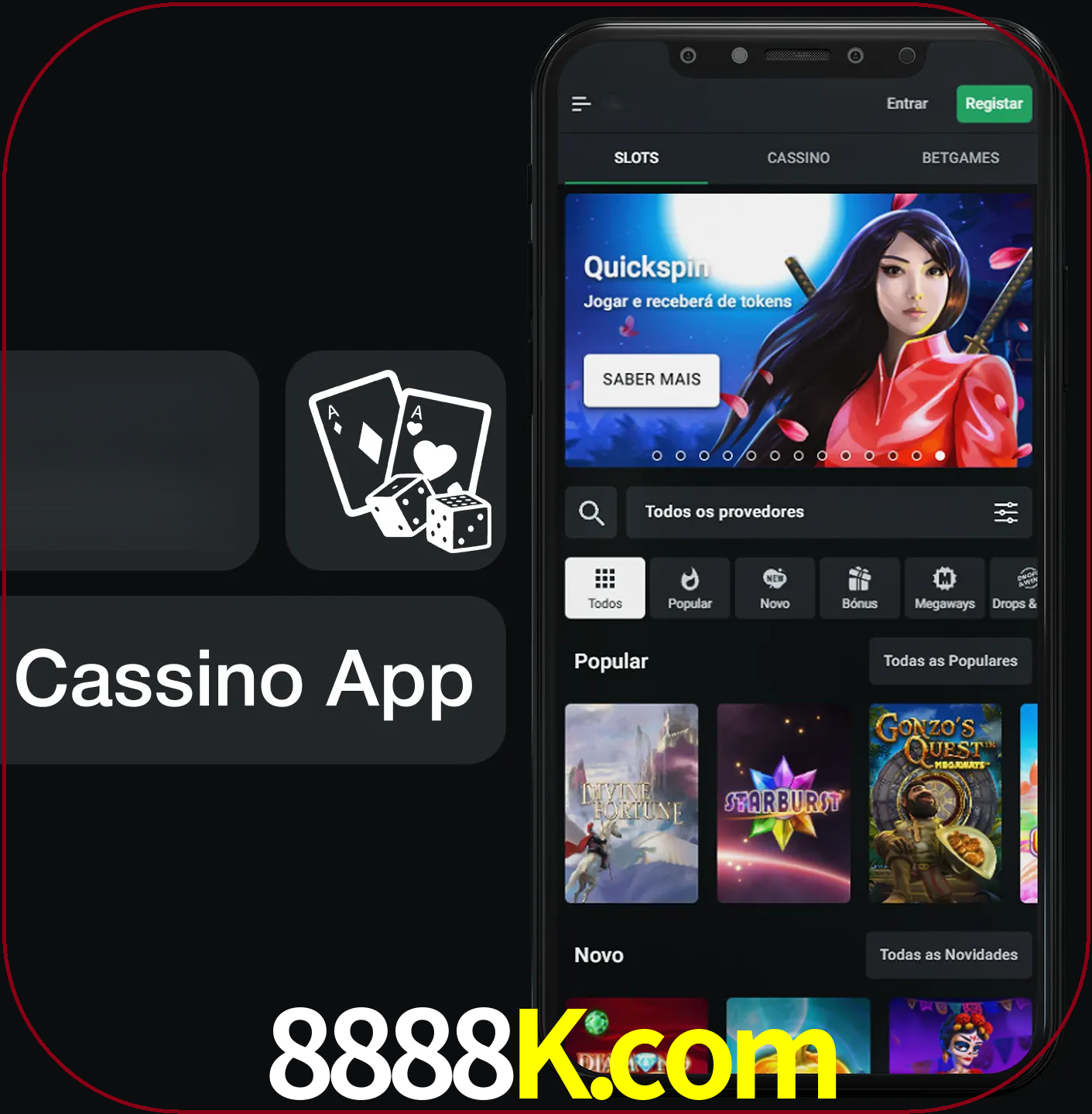 Jogue jogos de cassino e ganhe.